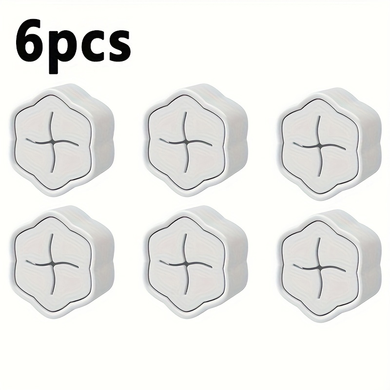 Home Bathroom Organizer - Set di 6 Ganci Adesivi per