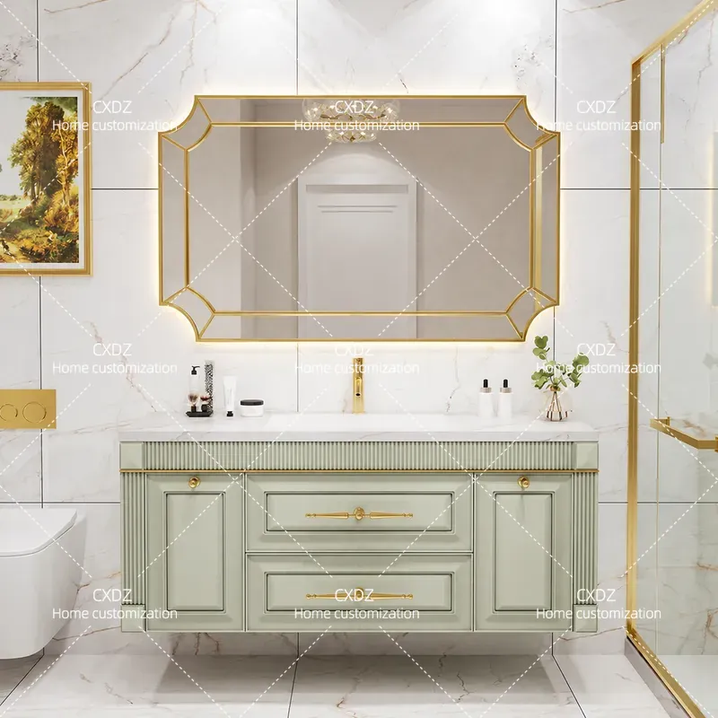 Home Bathroom Vanity Combo - Mobile Bagno Moderno in Rovere Americano
