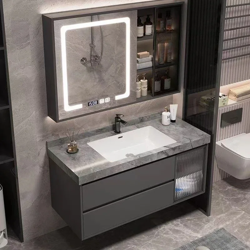 Mobile da bagno di lusso con l - Home Bathroom Vanity Combo recensione e prezzo