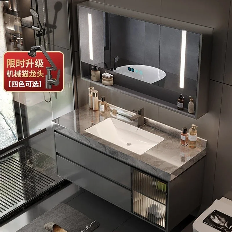 Mobile da bagno di lusso con l - Home Bathroom Vanity Combo recensione e prezzo