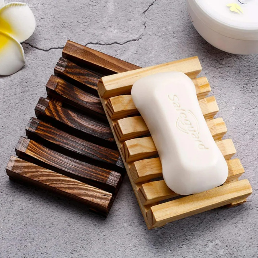 Portasapone in bambù naturale, - Home Essentials Bathroom Storage recensione e prezzo