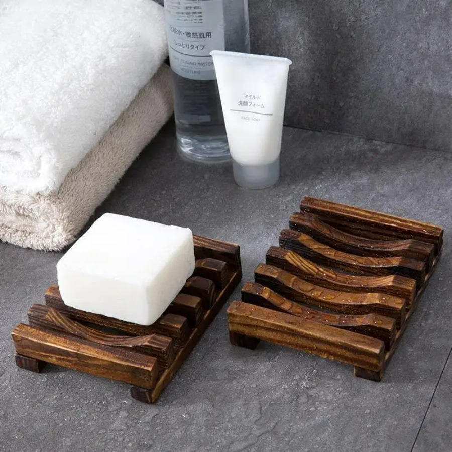 Portasapone in bambù naturale, - Home Essentials Bathroom Storage recensione e prezzo