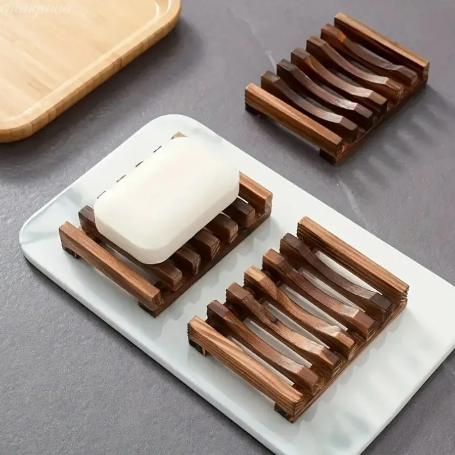 Portasapone in bambù naturale, - Home Essentials Bathroom Storage recensione e prezzo