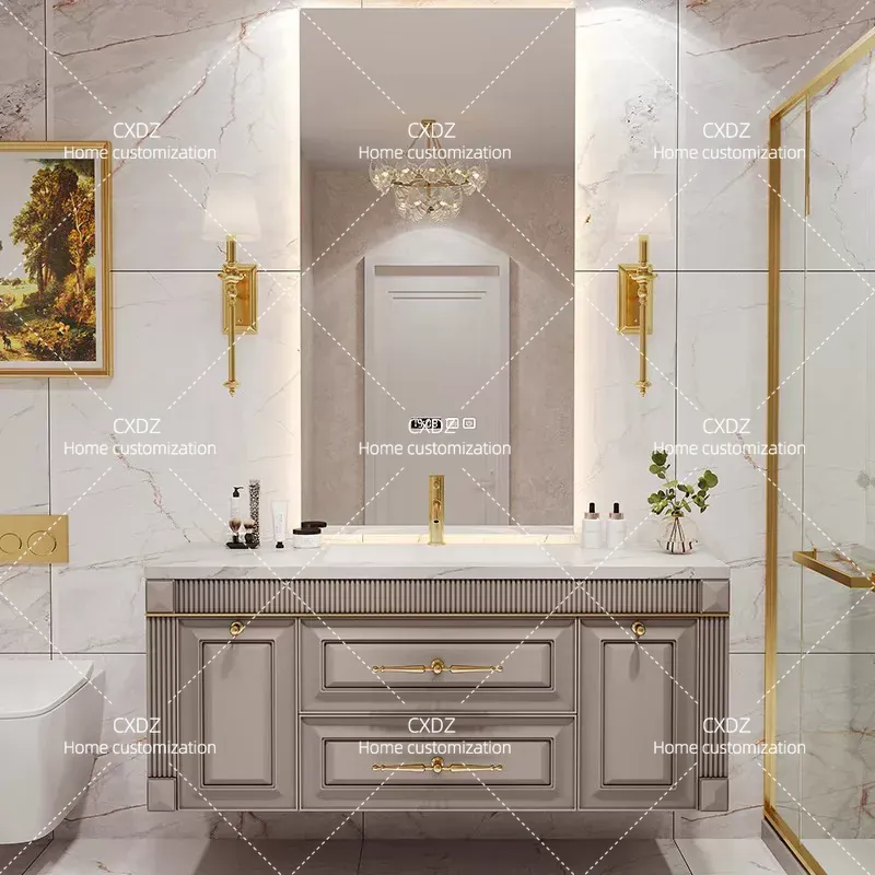 Mobile Bagno Moderno in Rovere - Home Bathroom Vanity Combo recensione e prezzo